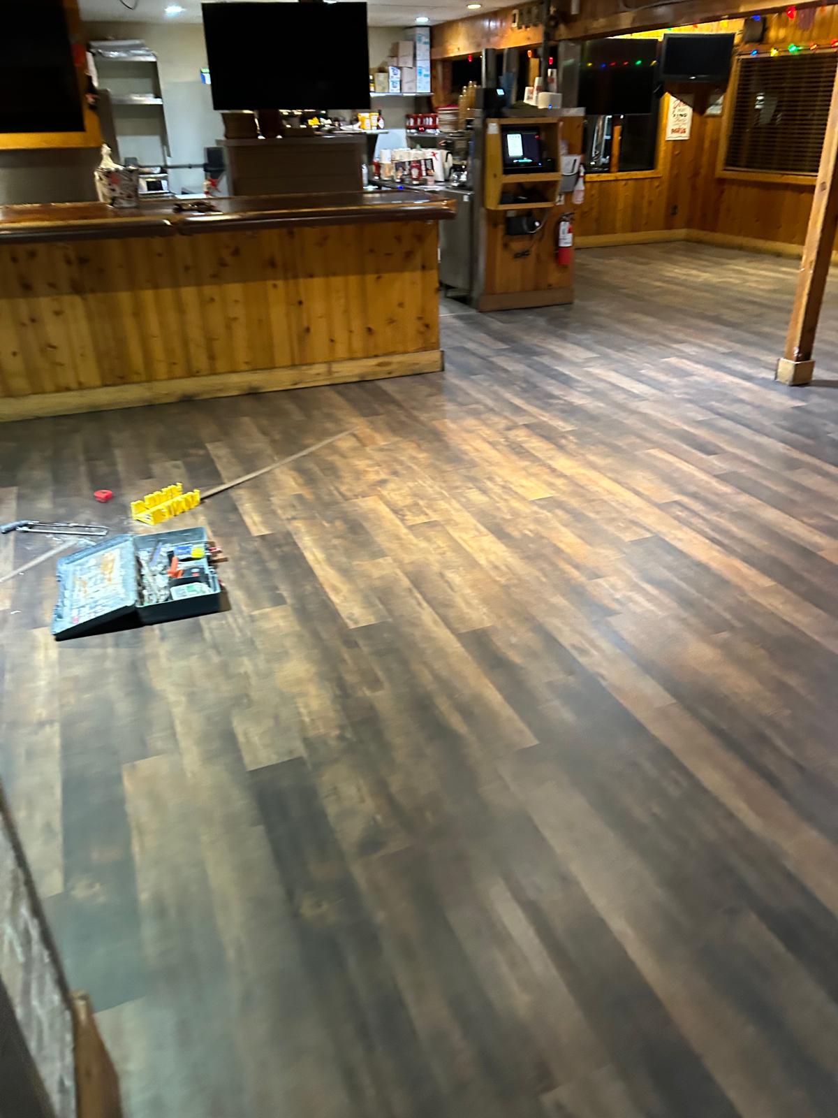 Luxury vinyl flooring