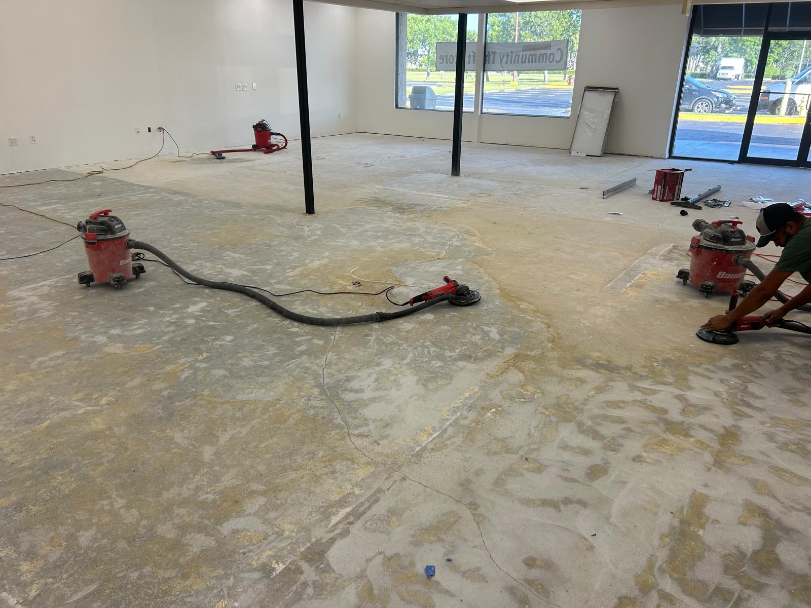 Commercial flooring project
